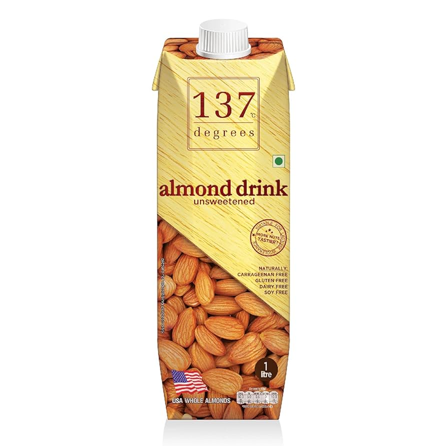 137 DEGREES ALMOND MILK UNSWEETENED 1000ML