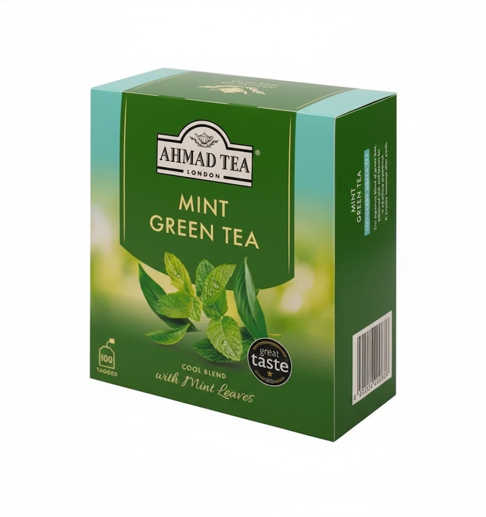 AHMAD TEA GREEN TEA MINT 100S 200G AHMAD TEA GREEN TEA MINT 100S 200G