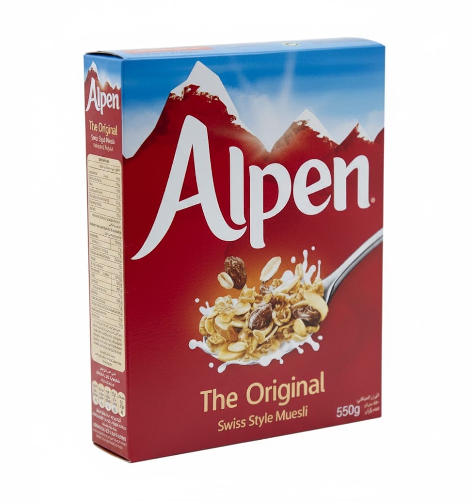 ALPEN CEREAL SWISS STYLE MUESLI ORIGINAL 550G ALPEN CEREAL SWISS STYLE MUESLI ORIGINAL 550G