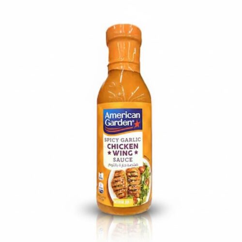 AMERICAN GARDEN CHICKEN WING SAUCE SPICY GARLIC 355ML