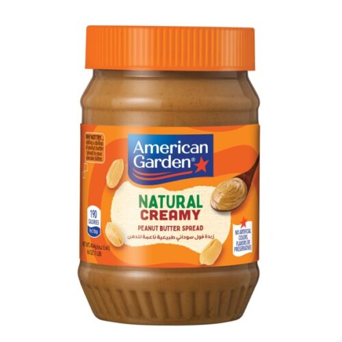 AMERICAN GARDEN NATURAL PEANUT BUTTER CREAMY 454G