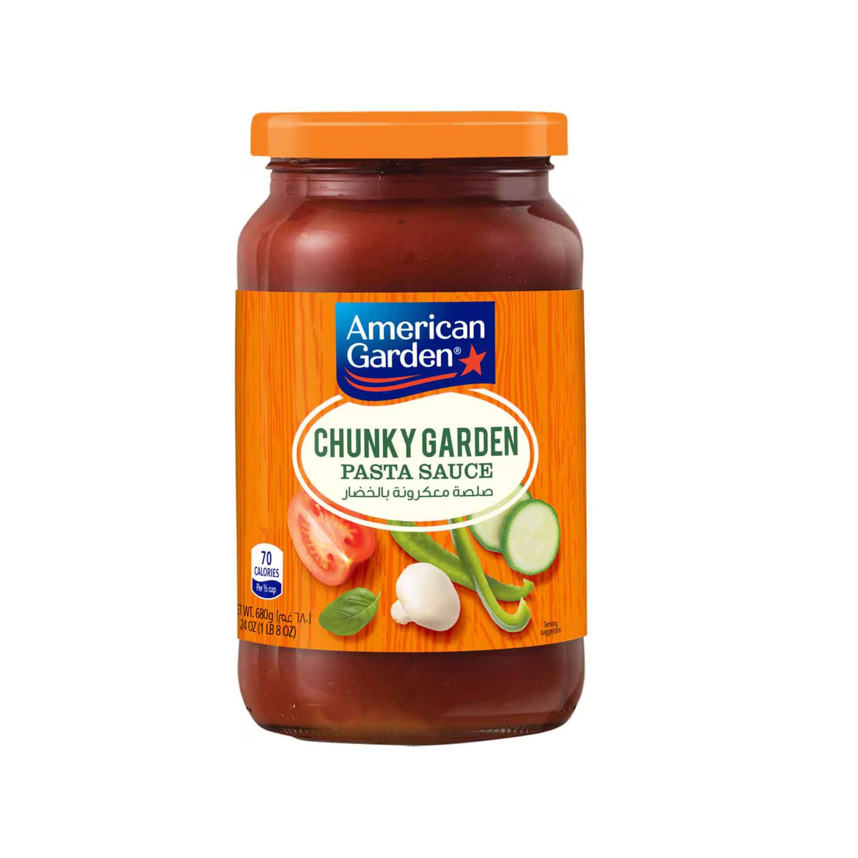 AMERICAN GARDEN PASTA SAUCE CHUNKY 680G