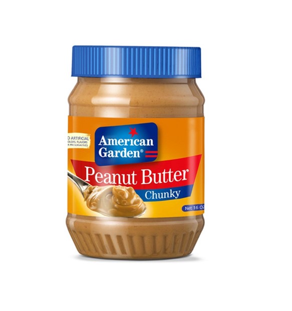 AMERICAN GARDEN PEANUT BUTTER CHUNKY 340G
