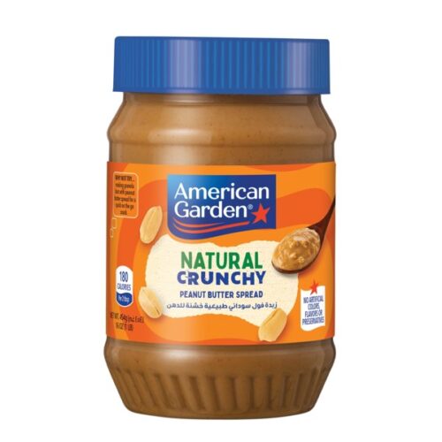 AMERICAN GARDEN PEANUT BUTTER CRUNCHY 454G