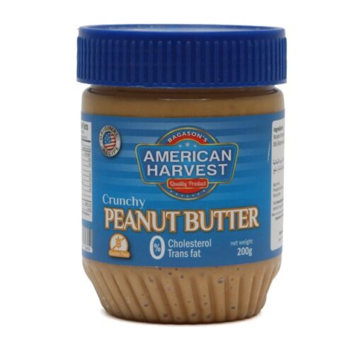 AMERICAN HARVEST PEANUT BUTTER CRUNCHY 200G
