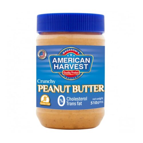 AMERICAN HARVEST PEANUT BUTTER CRUNCHY 510G