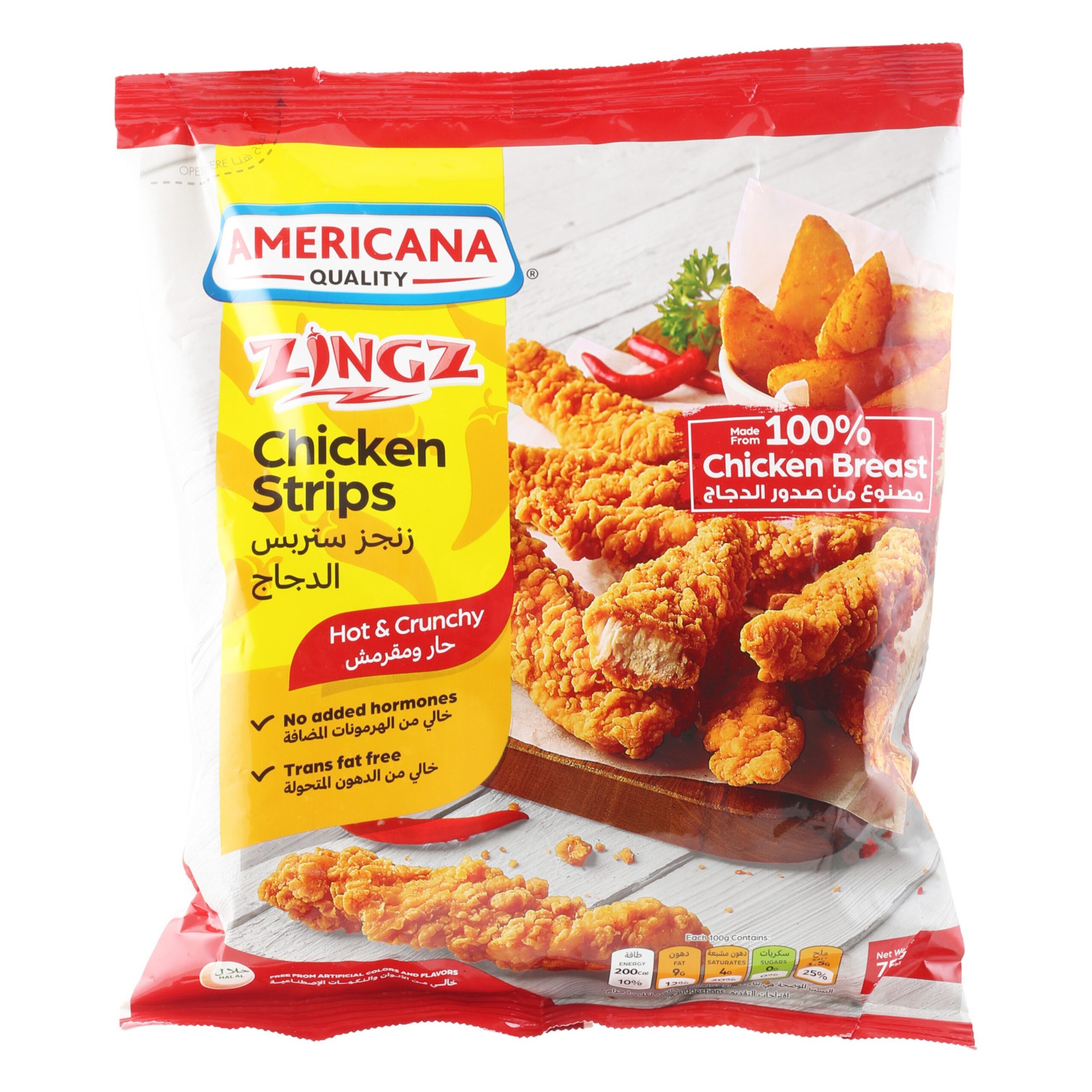 AMERICANA ZINGZ CHICKEN STRIPZ 750G
