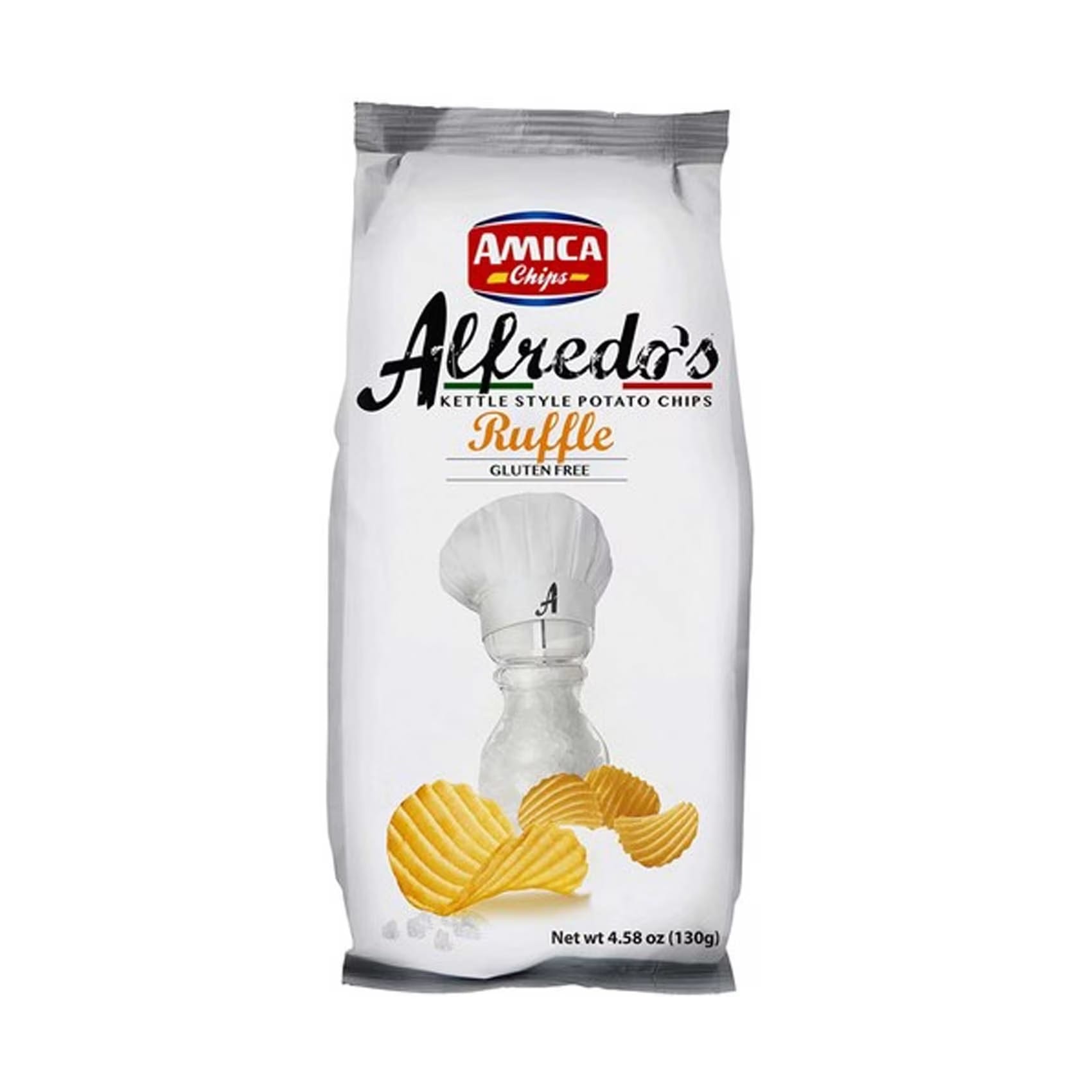 AMICA ALFREDOS RUFFLE CHIPS 130GM 1 AMICA ALFREDOS RUFFLE CHIPS 130GM