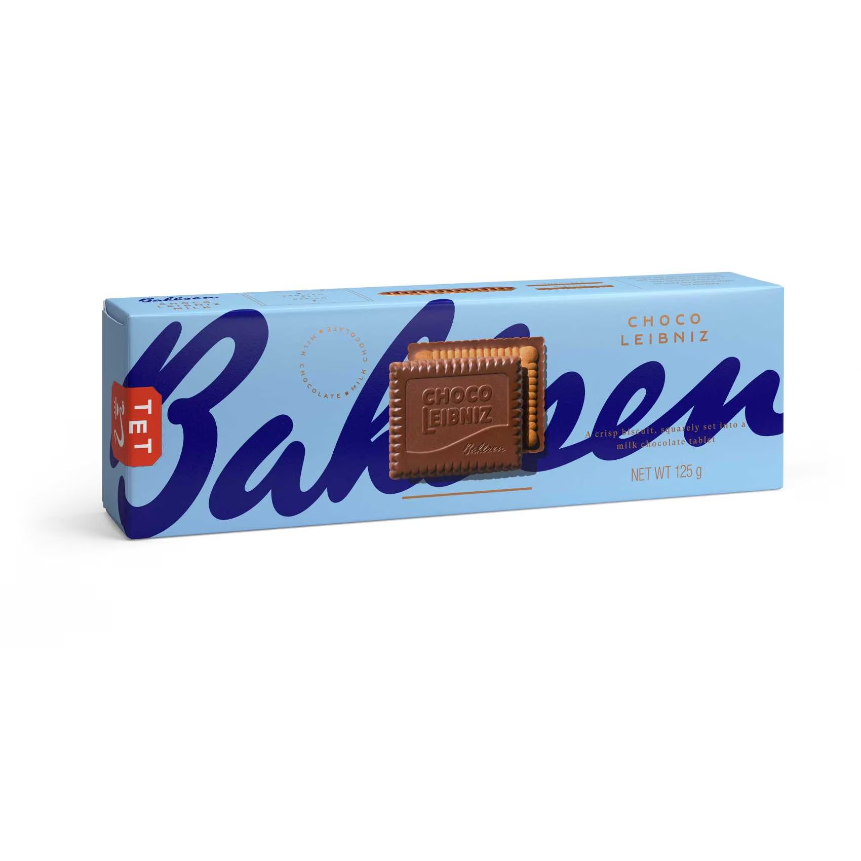 BAHLSEN BISCUITS CHOCO LEIBNIZ MILK 125G
