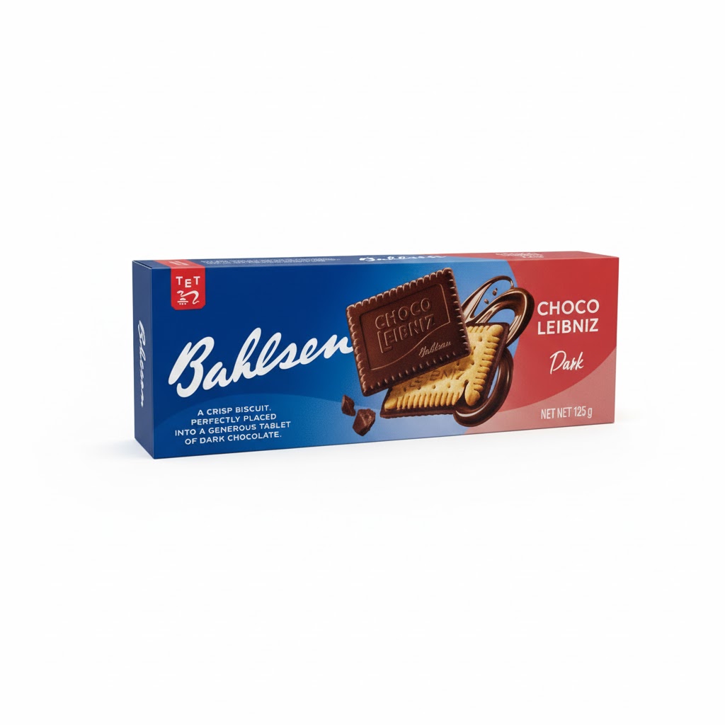 BAHLSEN CHOCO LEIBNIZ DARK BISCUIT 125G