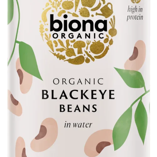 BIONA ORGANIC BLACK EYE BEANS 400G