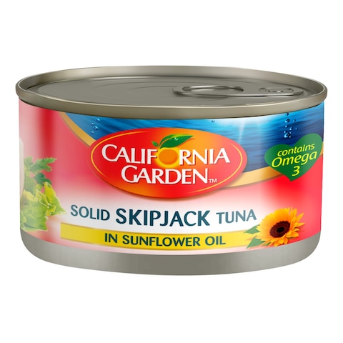 CALIFORNIA GARDEN SKIPJACK TUNA IN SUNFLOWER OIL 185G