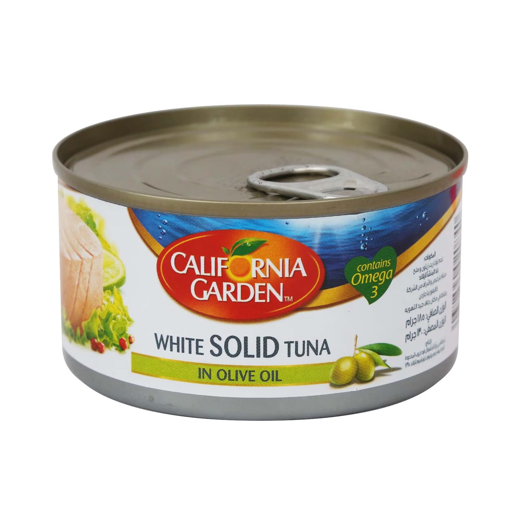 CALIFORNIA GARDEN WHITE SOLID TUNA IN OLIVE OIL 185G