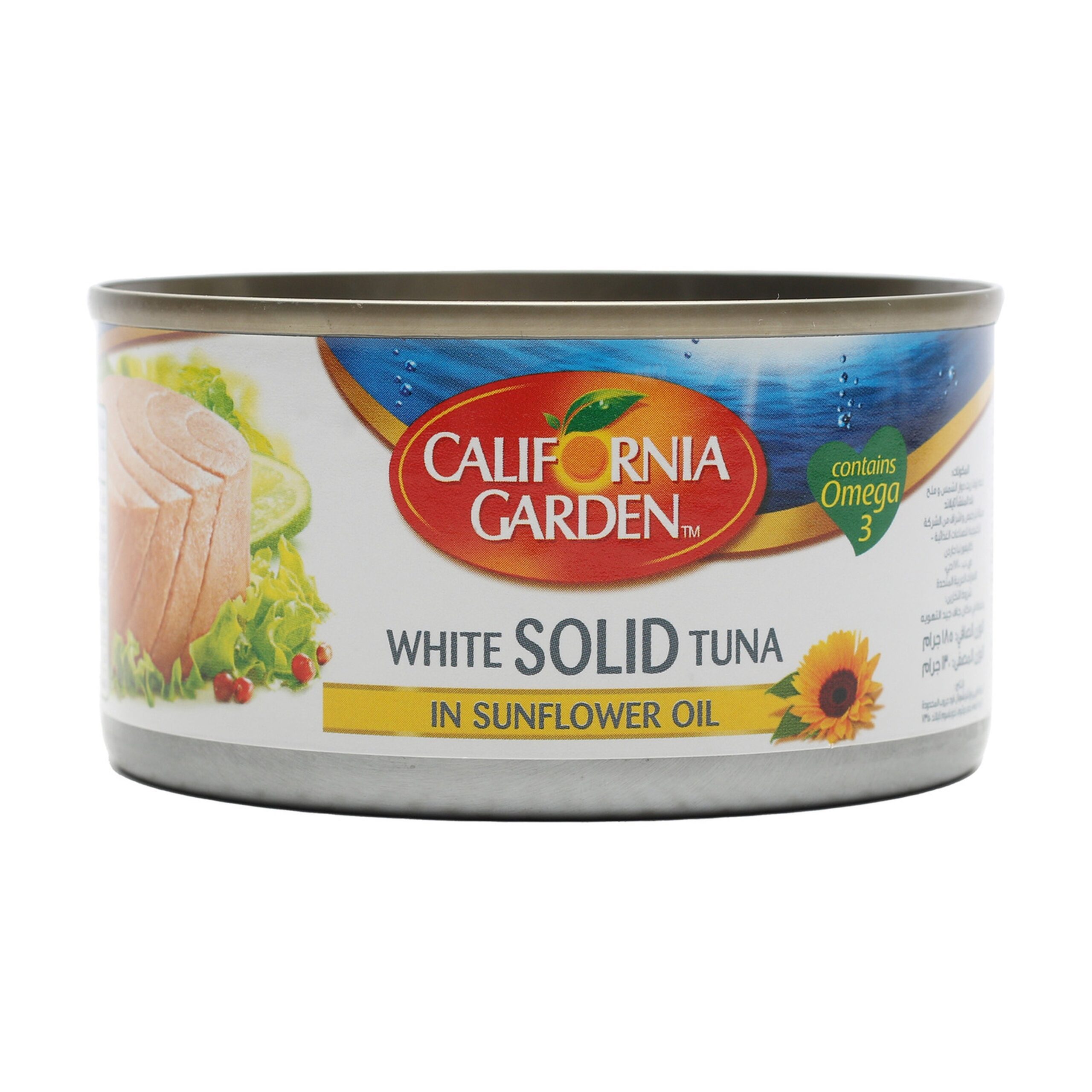 CALIFORNIA GARDEN WHITE SOLID TUNA IN SUNFLOWER OIL 185G