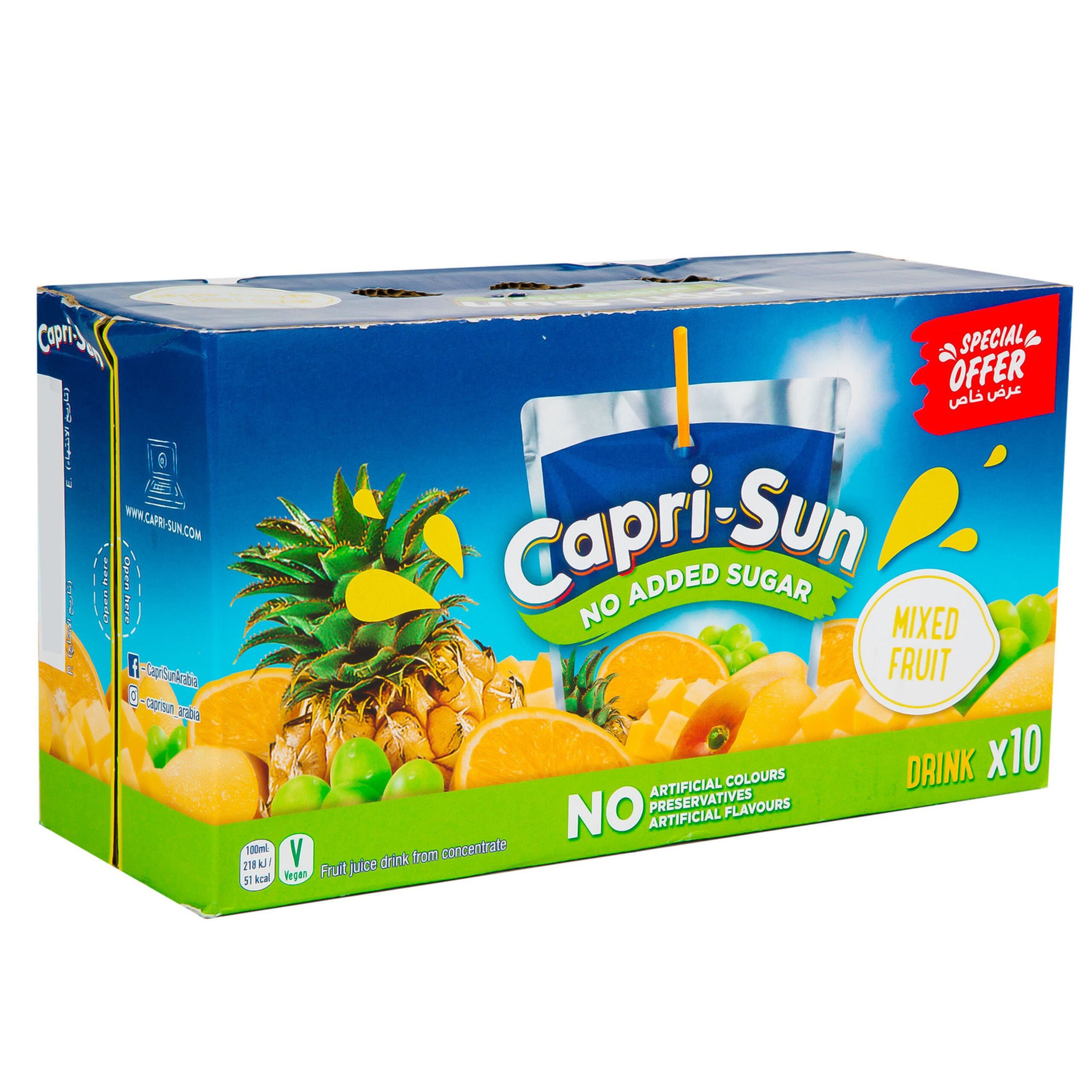 CAPRI-SUN FRUIT DRINK MIXED FRUIT 200ML X 10