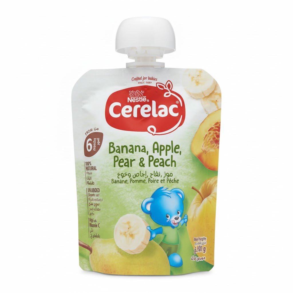NESTLE CERELAC BANANA, APPLE, PEAR & PEACH 90G