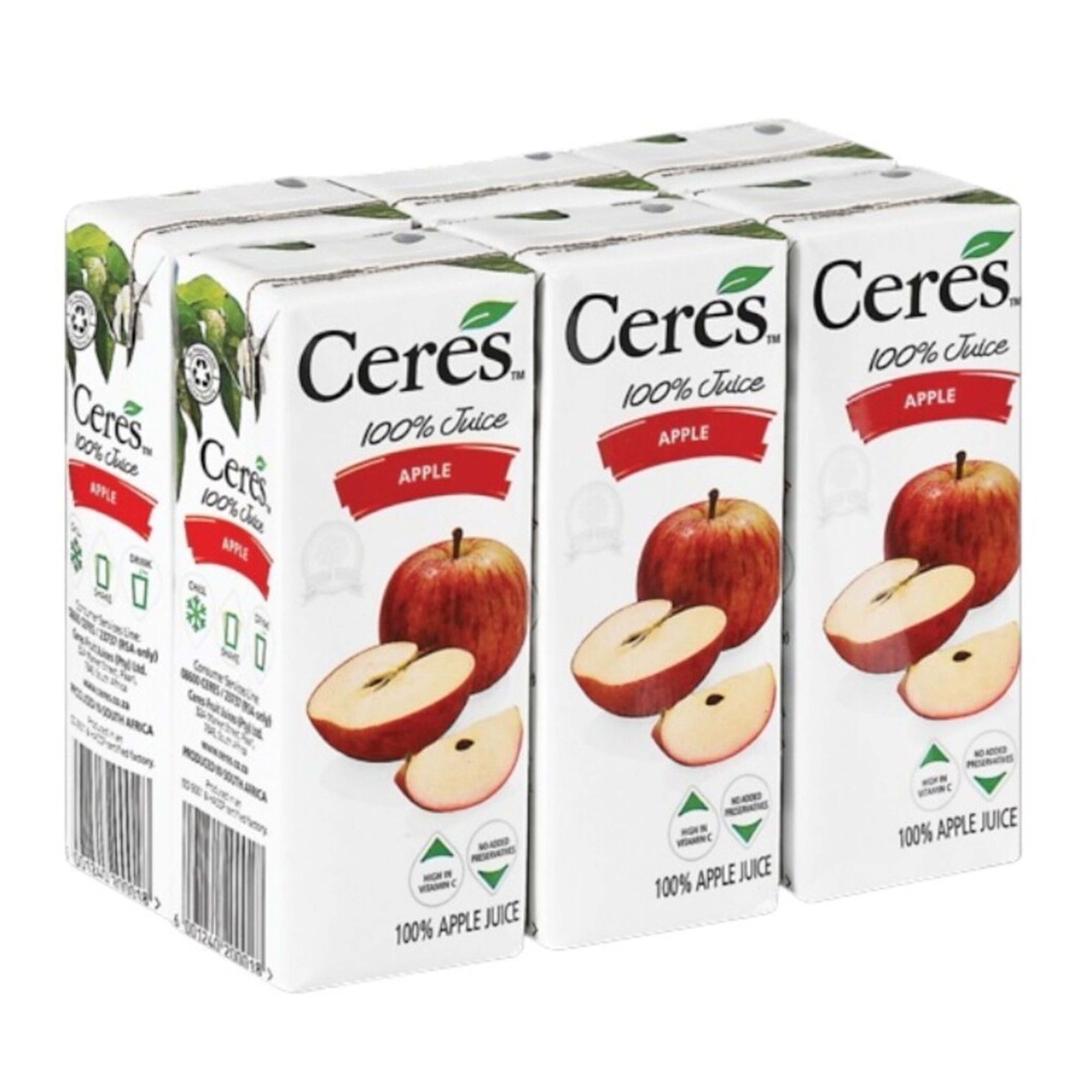 CERES JUICE APPLE 200ML X 6
