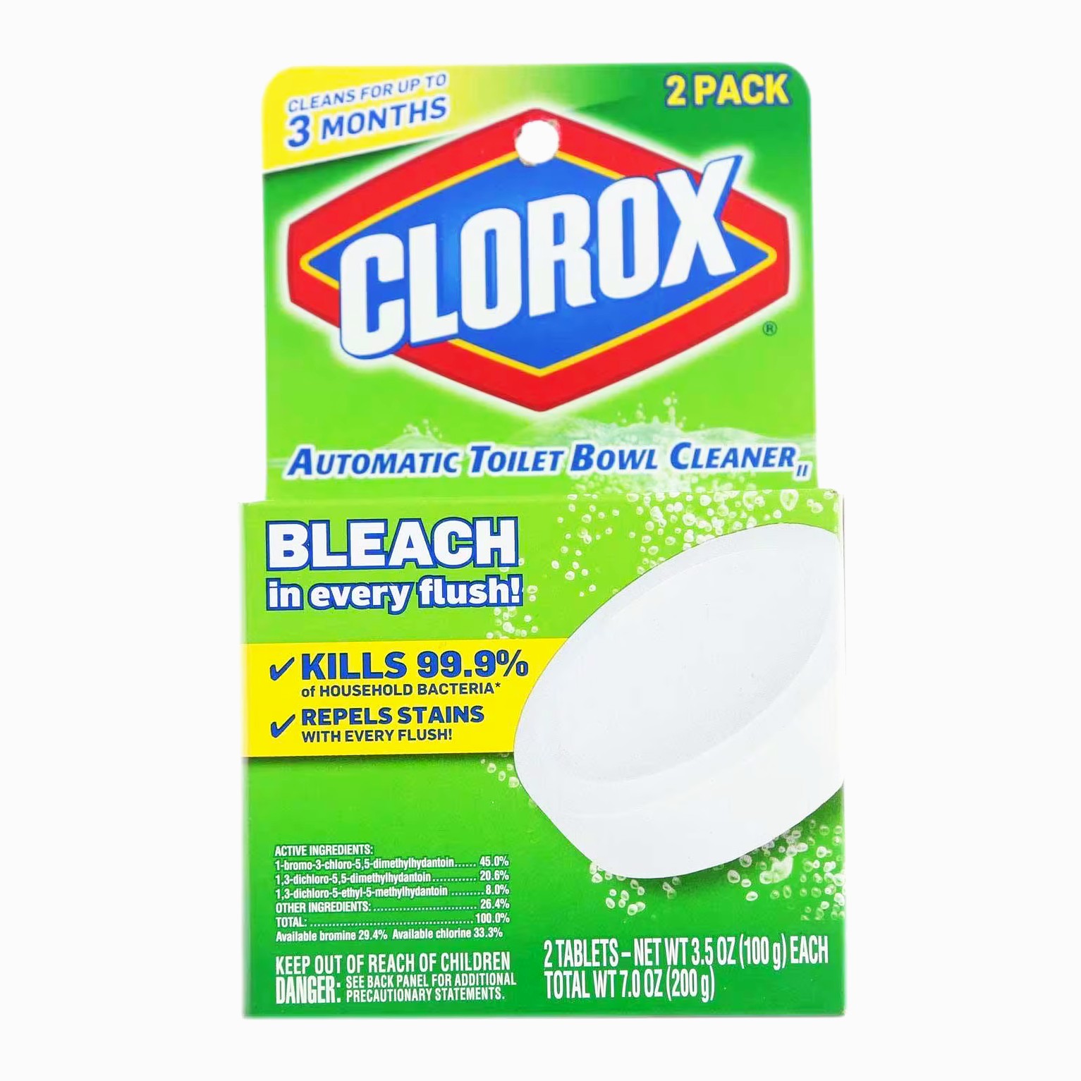 CLOROX AUTO TOILET CLEANER GREEN 2S 200G