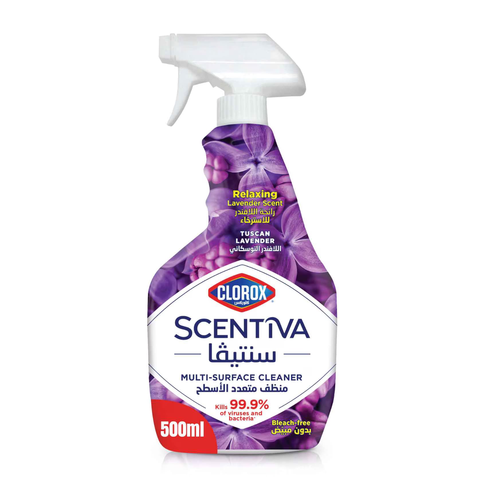 CLOROX SCENTIVA MULTISURFACE CLEANER SPRAY LAVENDER 500ML