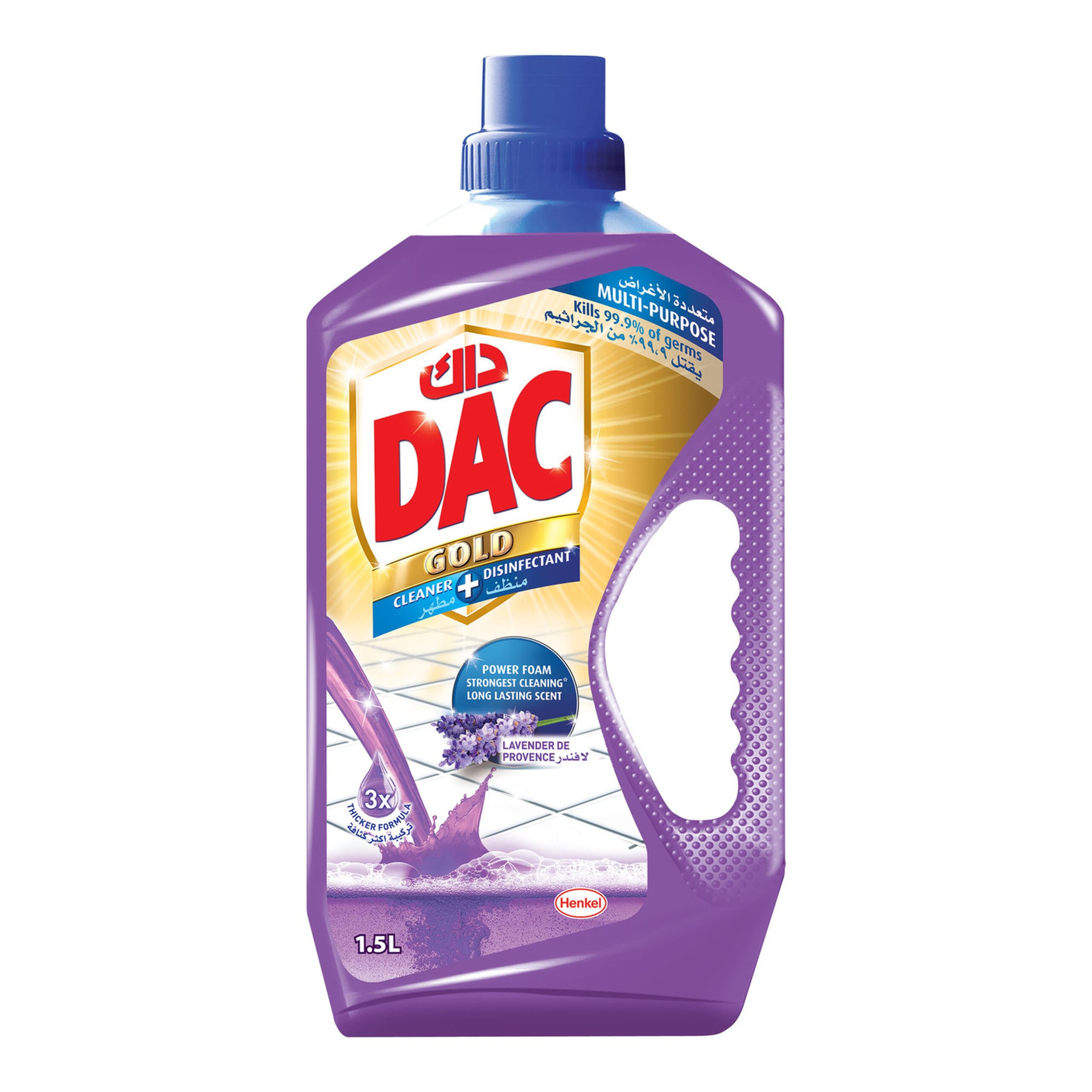 DAC GOLD DISINFECTANT CLEANER LAVENDER 1.5L