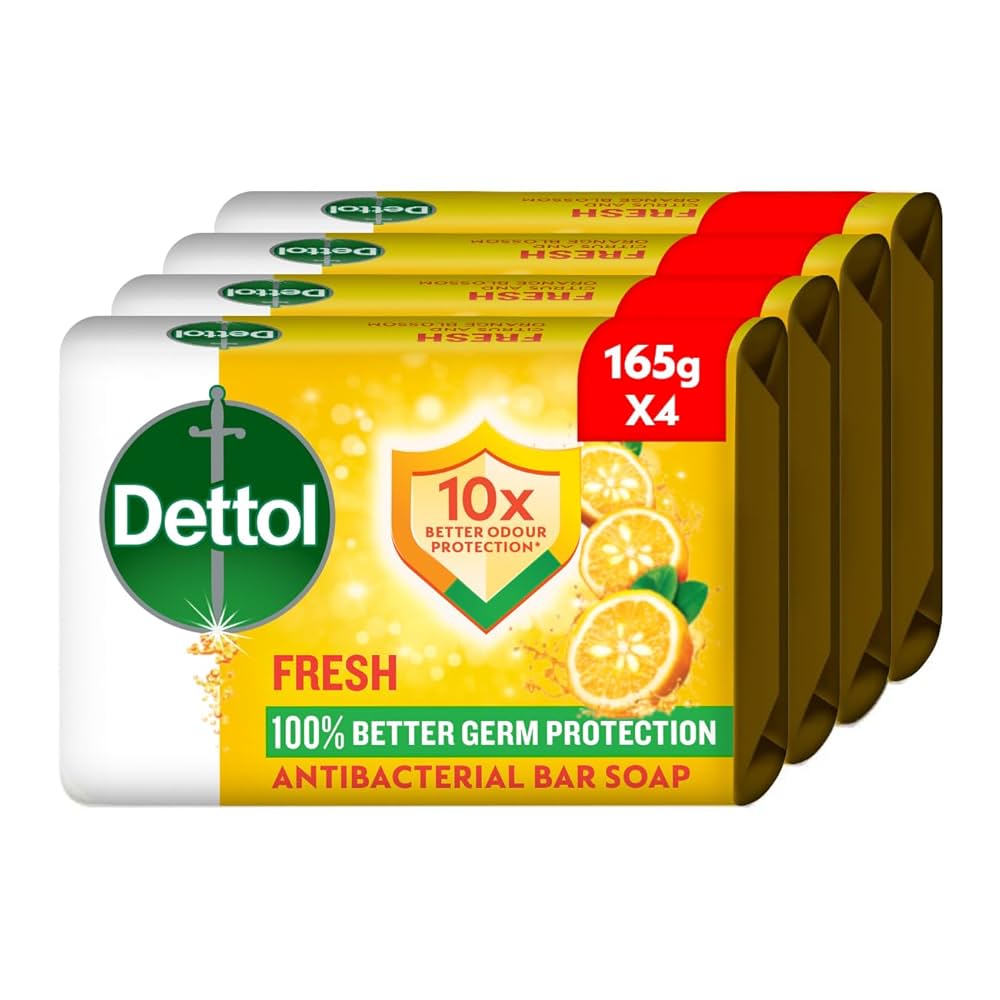 DETTOL BAR SOAP FRESH 165G X 4 1 DETTOL BAR SOAP FRESH 165G X 4