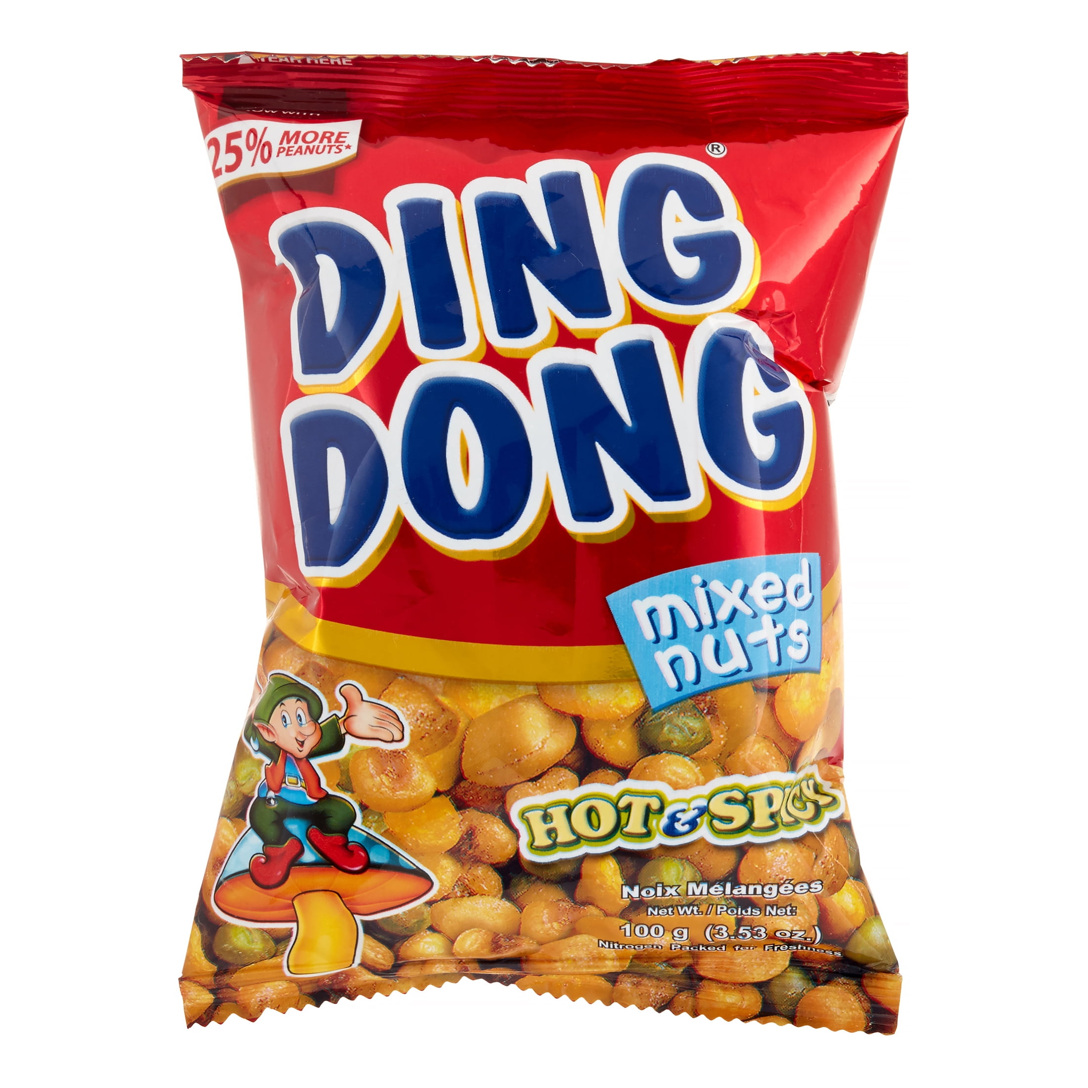 DING DONG MIXED NUTS HOT & SPICY 100G