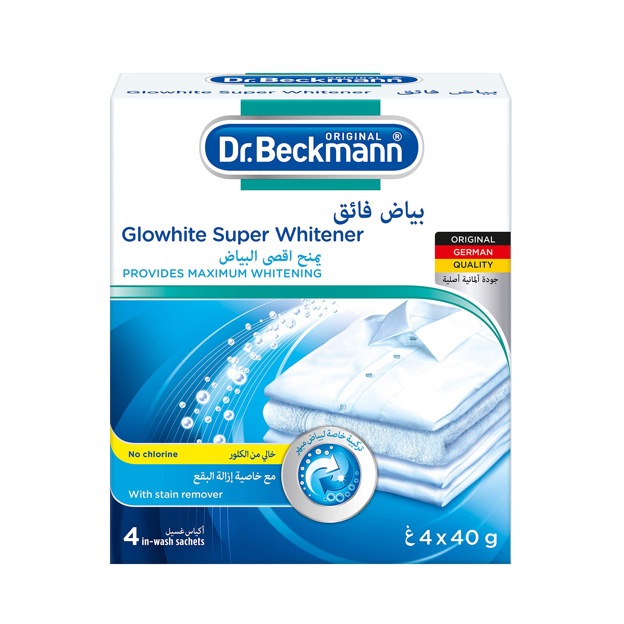 DR.BECKMANN GLOWHITE SUPER WHITENER 4X40G