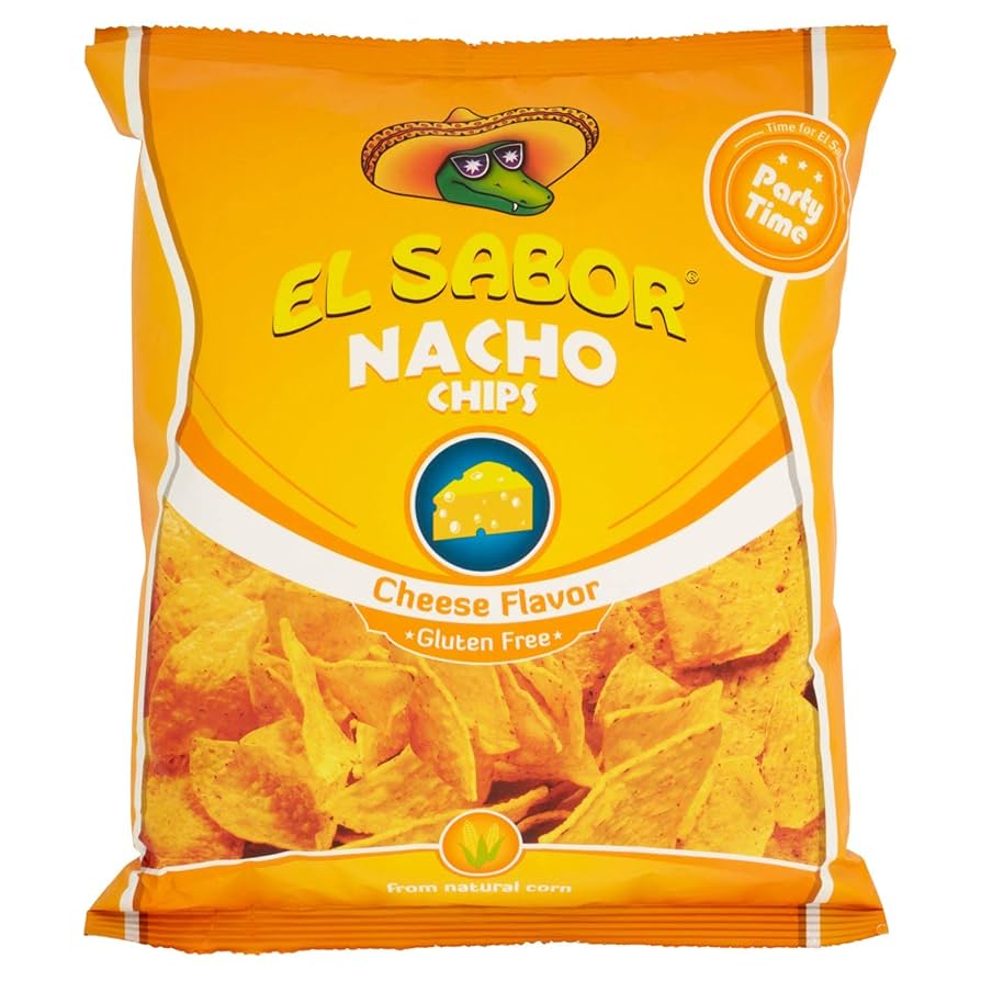 EL SABOR NACHO CHIPS CHEESE FLVR 225G