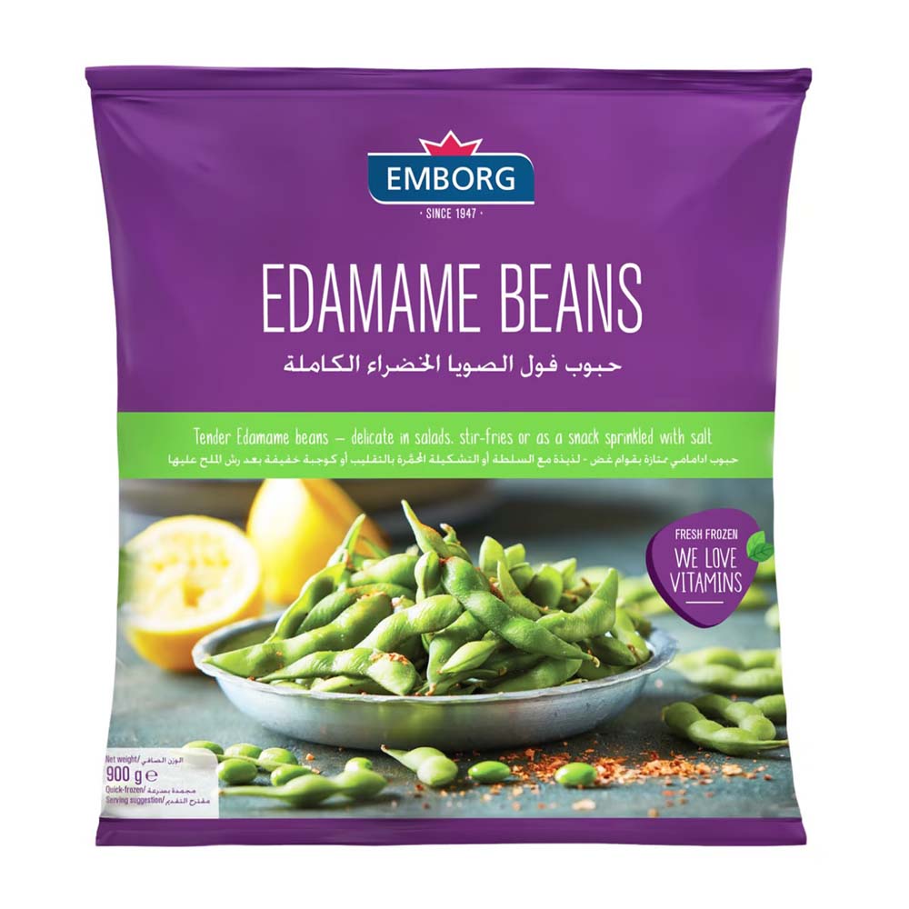 EMBORG FROZEN EDAMAME BEANS 900G