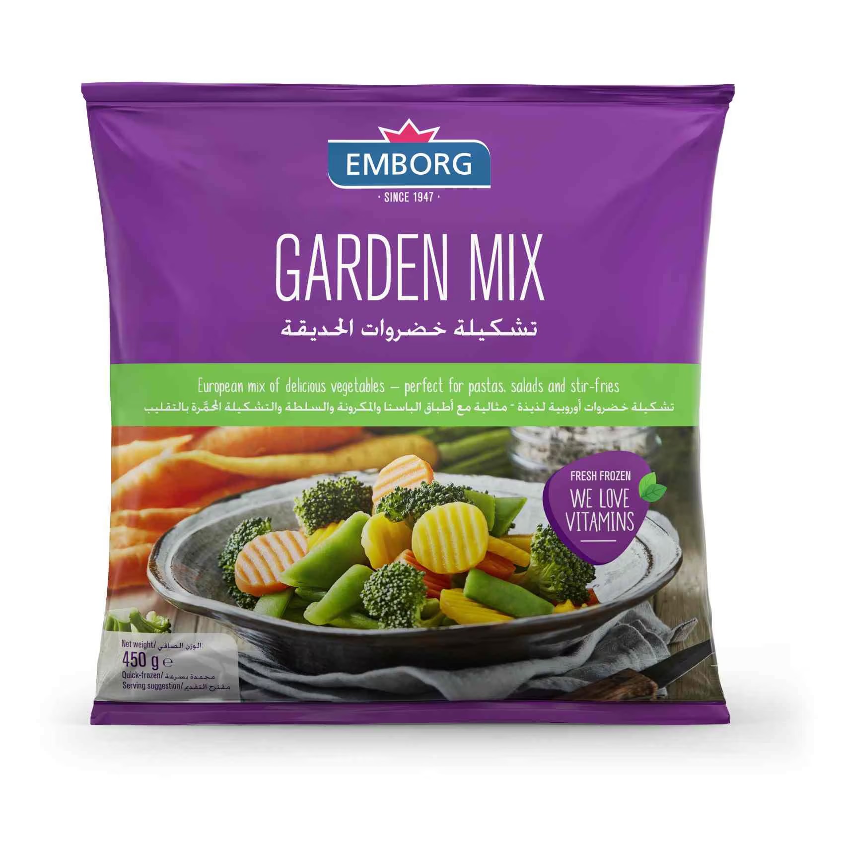 EMBORG FROZEN GARDEN MIX 450G