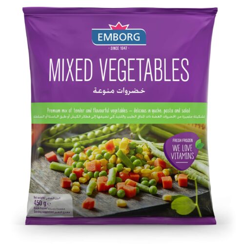 EMBORG FROZEN MIXED VEGETABLES 450G