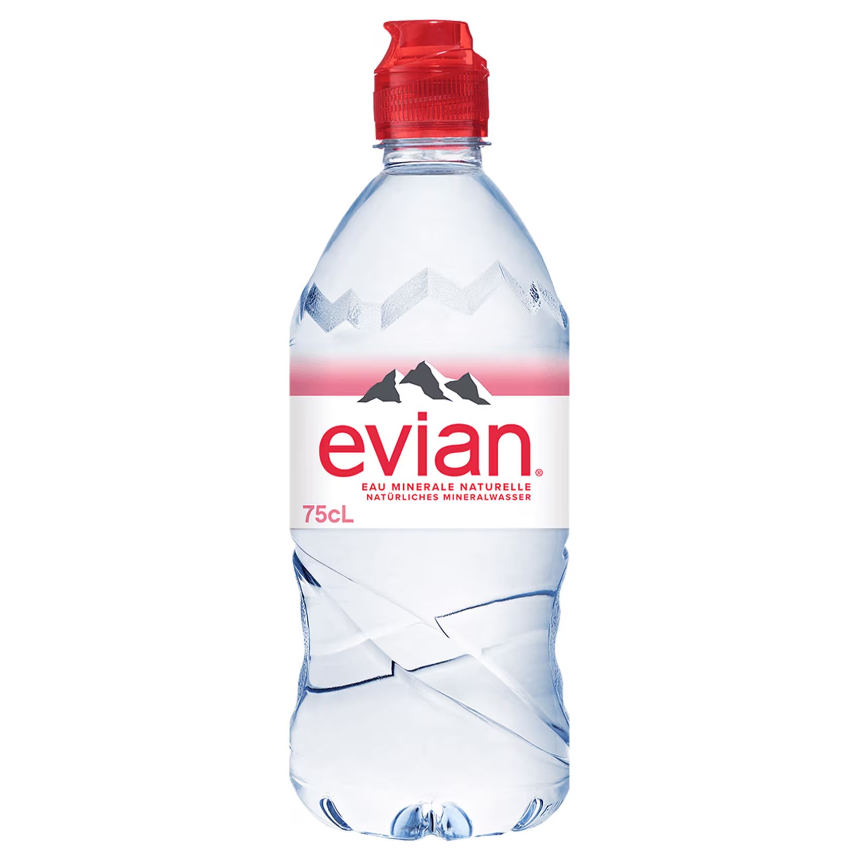 EVIAN NATURAL MINERAL WATER 750ML