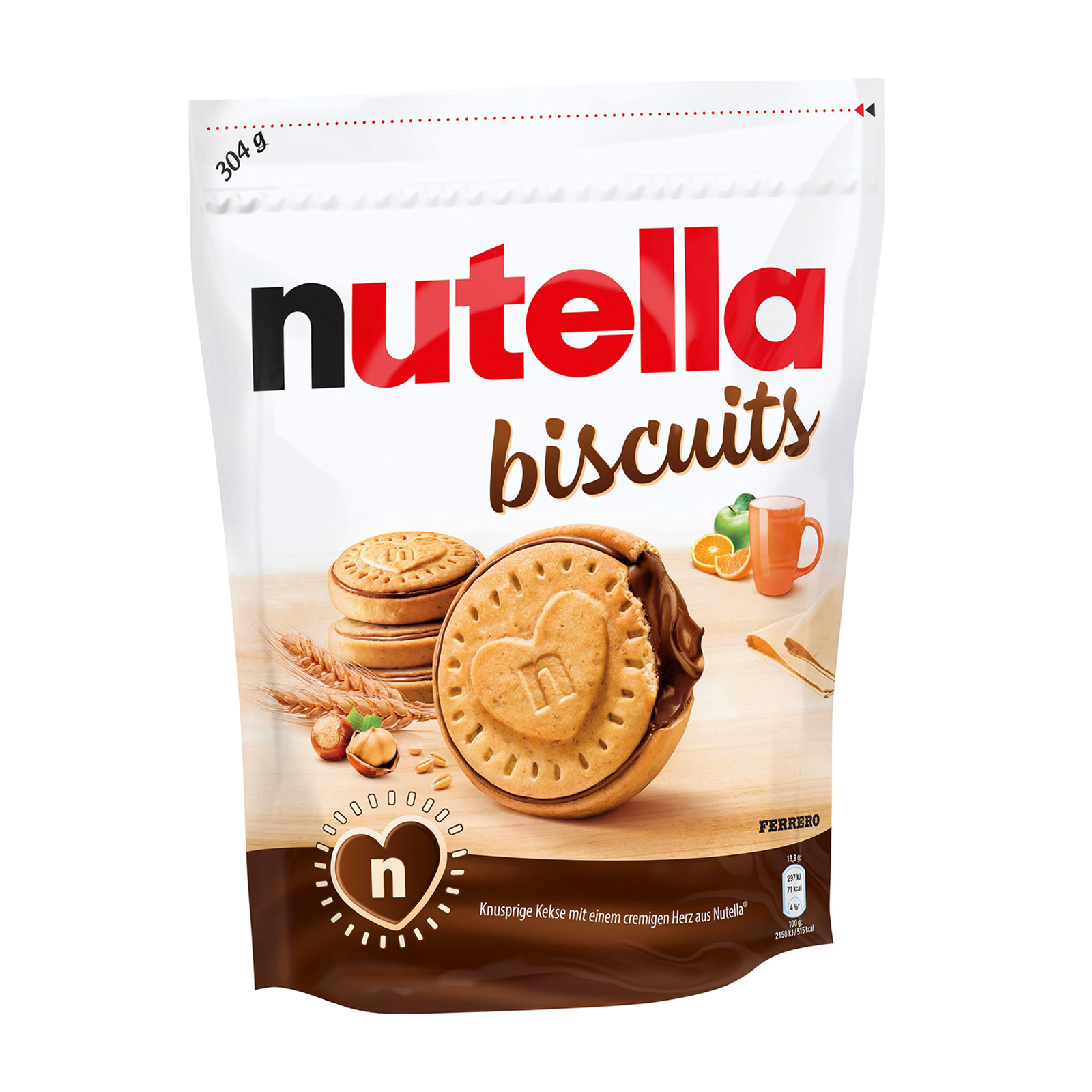 FERRERO NUTELLA BISCUITS 304G