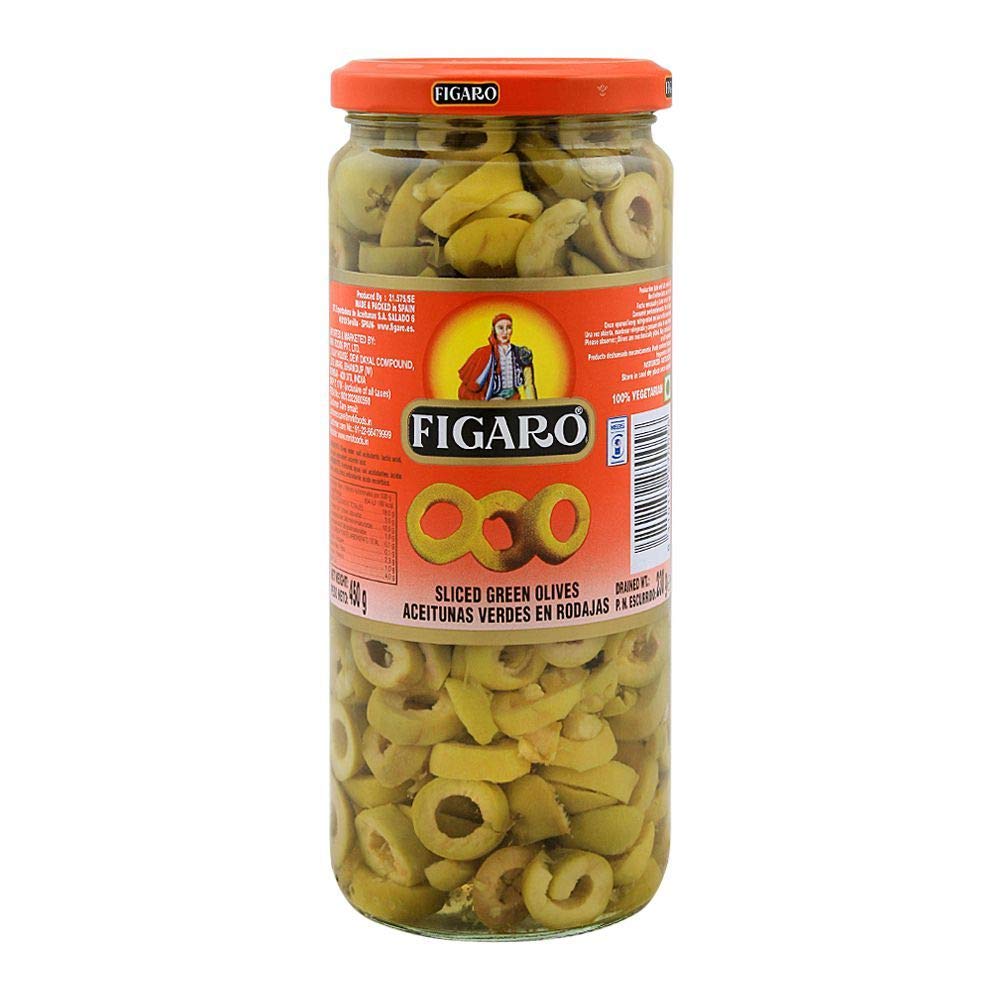 FIGARO SLICED GREEN OLIVE 230 GM