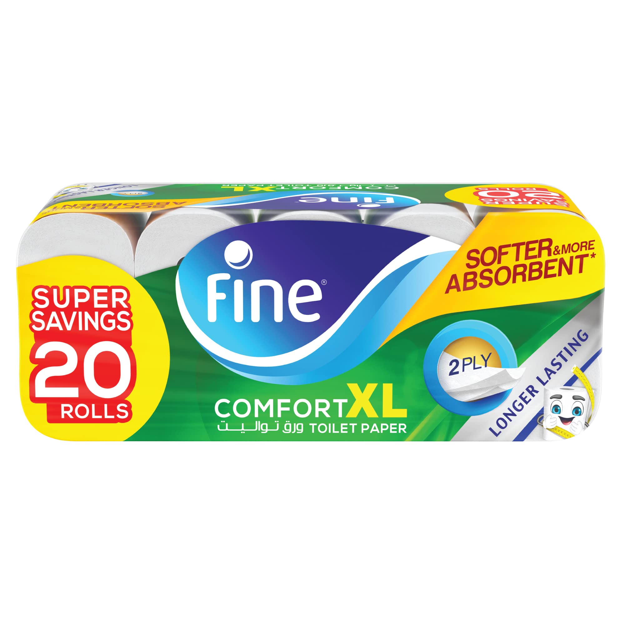 FINE TOILET ROLL COMFORT XL 250SHEET 20S