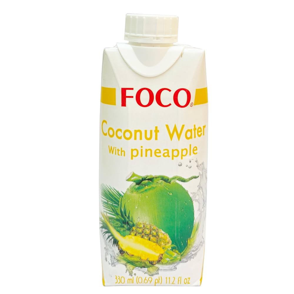FOCO COCONUT WATER PINEAPPLE 330ML 1 FOCO COCONUT WATER PINEAPPLE 330ML
