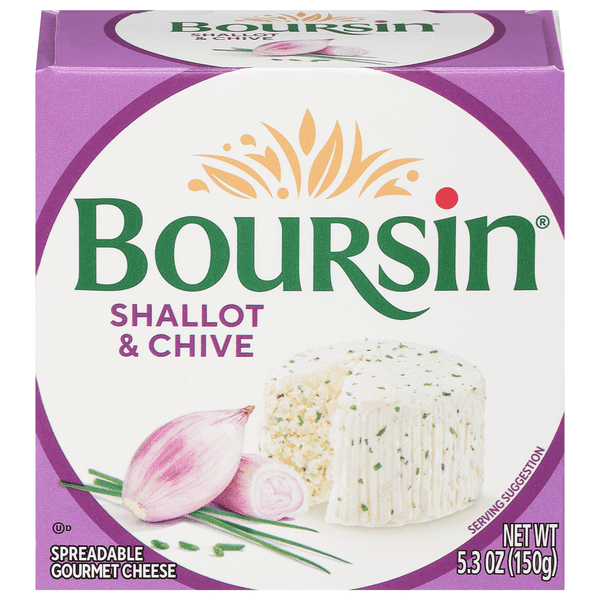 BOURSIN SCHALLOTS AND CHIVES 150G