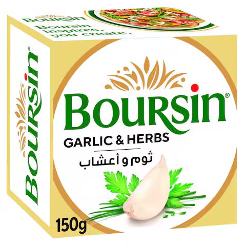 BOURSIN SOFT CHEESE GARLIC & HERBS 150G
