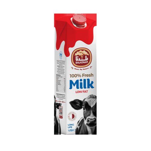 BALADNA LONGLIFE MILK LOW FAT 1LTR
