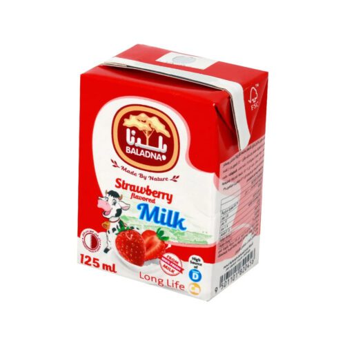 BALADNA LONGLIFE MILK STRAWBERRY LOW FAT 125ML