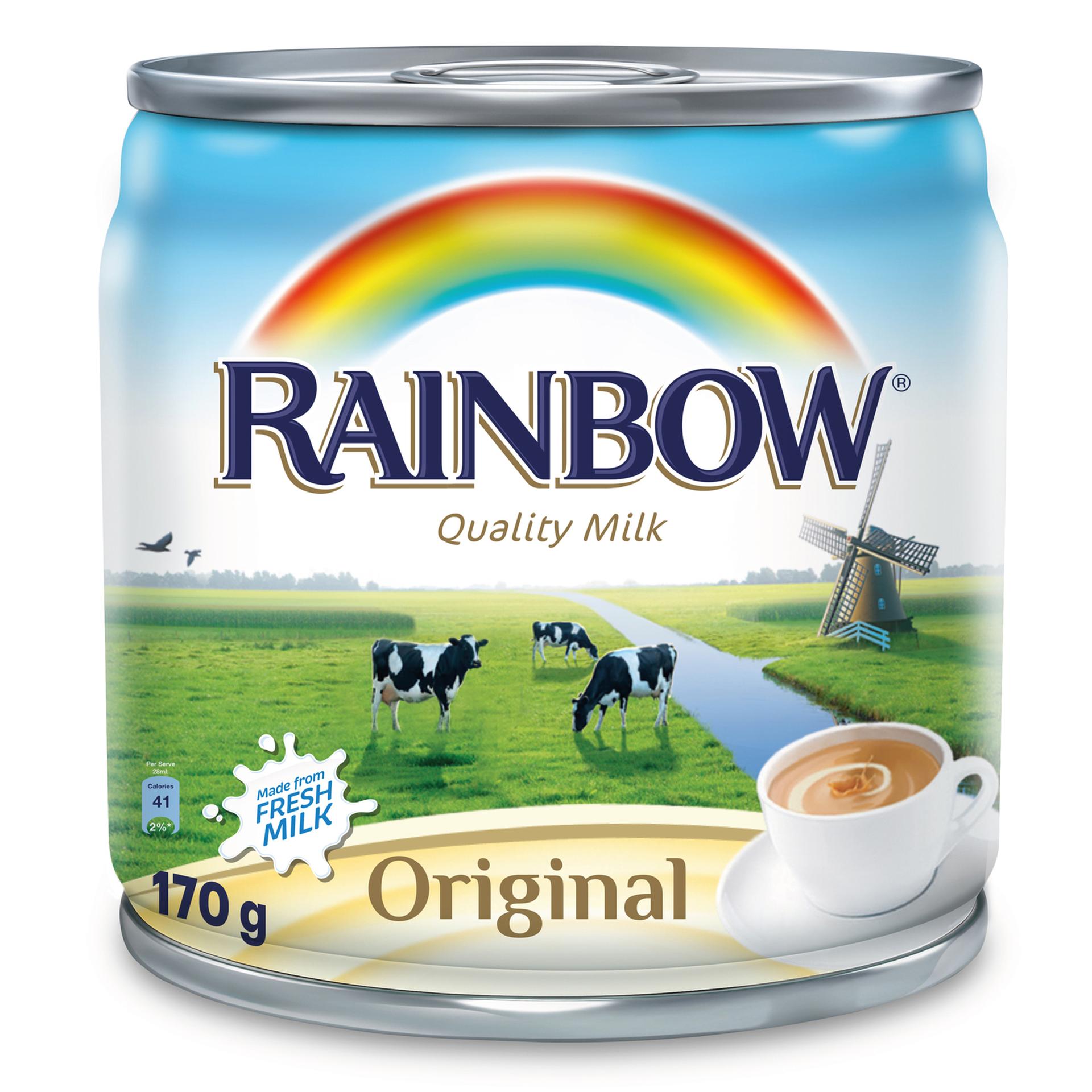 RAINBOW EVAPORATED MILK ORIGINAL 170G
