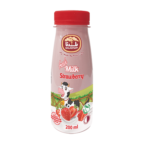 BALADNA FRESH MILK STRAWBERRY 200ML FULL FAT