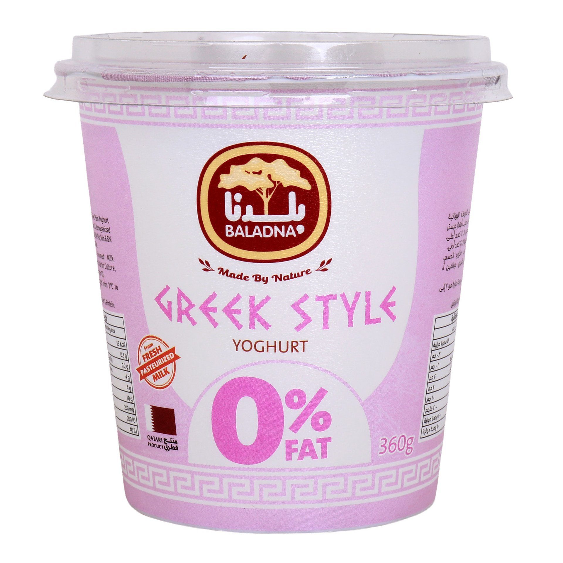 BALADNA GREEK YOGHURT 0% FAT 360ML