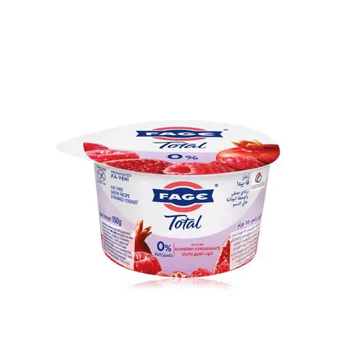 FAGE 0% YOGHURT RASPBERRY & POMAGRANATE 150G
