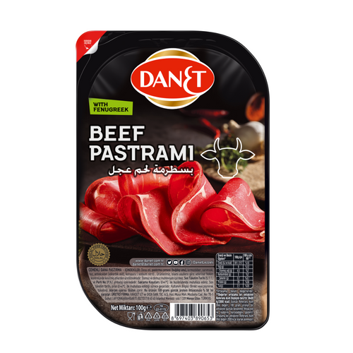 DANET PASTRAMI BEEF 100G