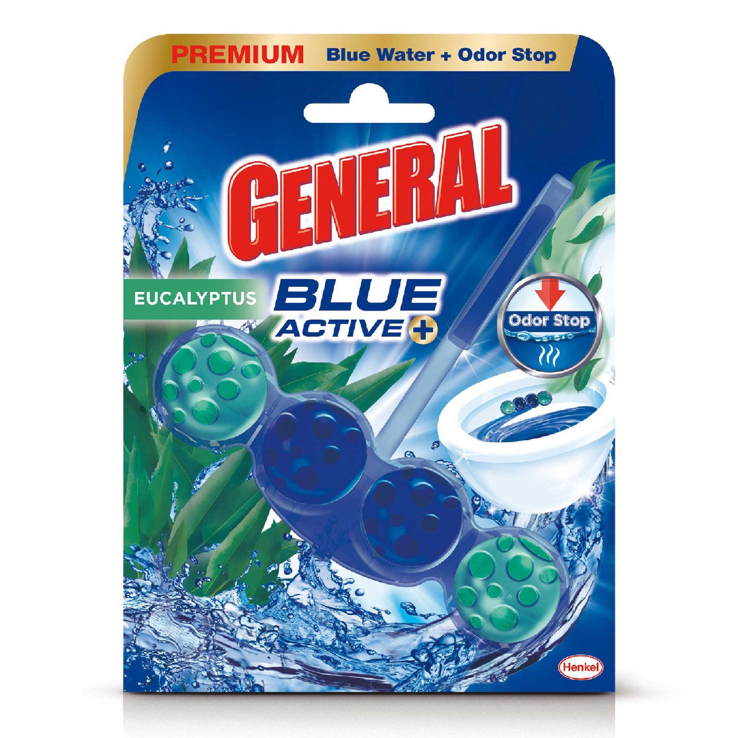 GENERAL POWER ACTIVE TOILET BLOCK EUCALYPTUS 4S 50G