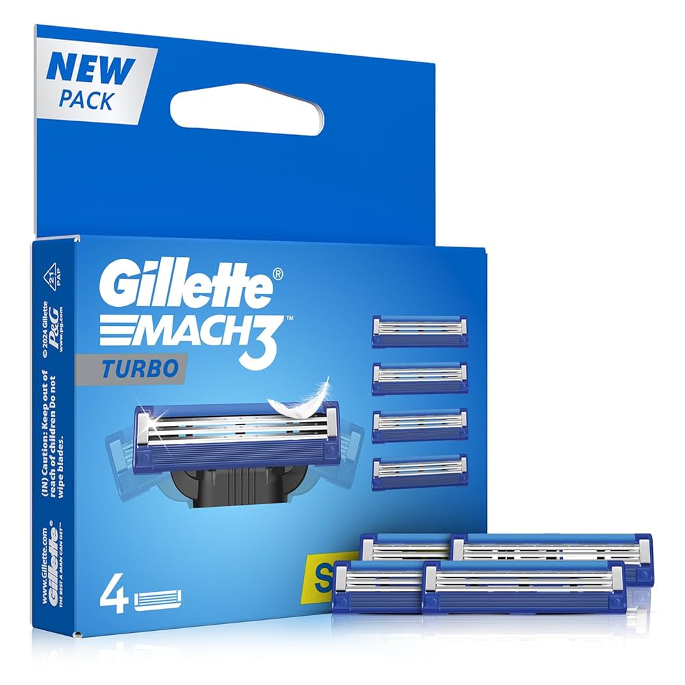 GILLETTE CATTRIDGE MACH3 TURBO 4S