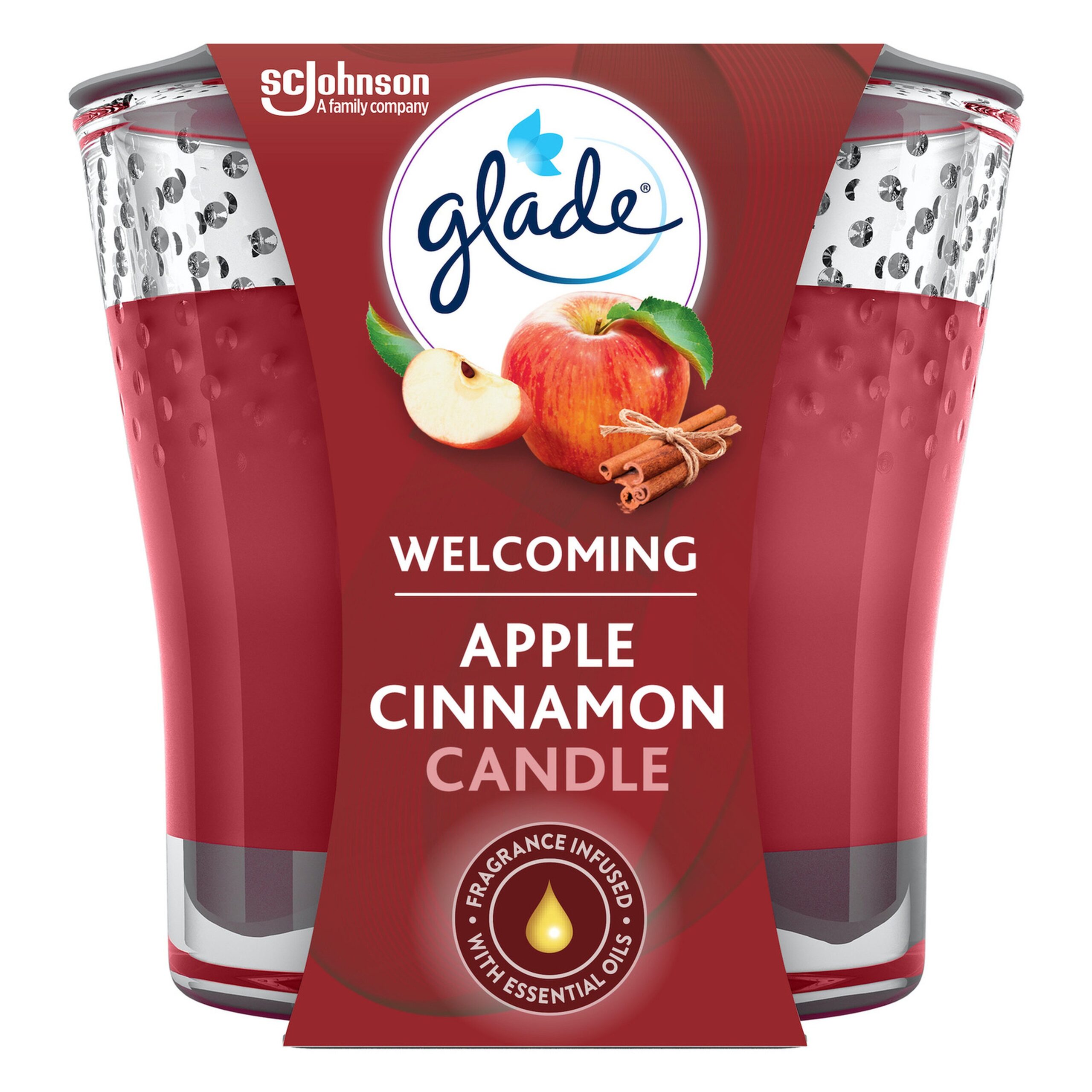 GLADE CANDLE APPLE&CINNAMON 96G