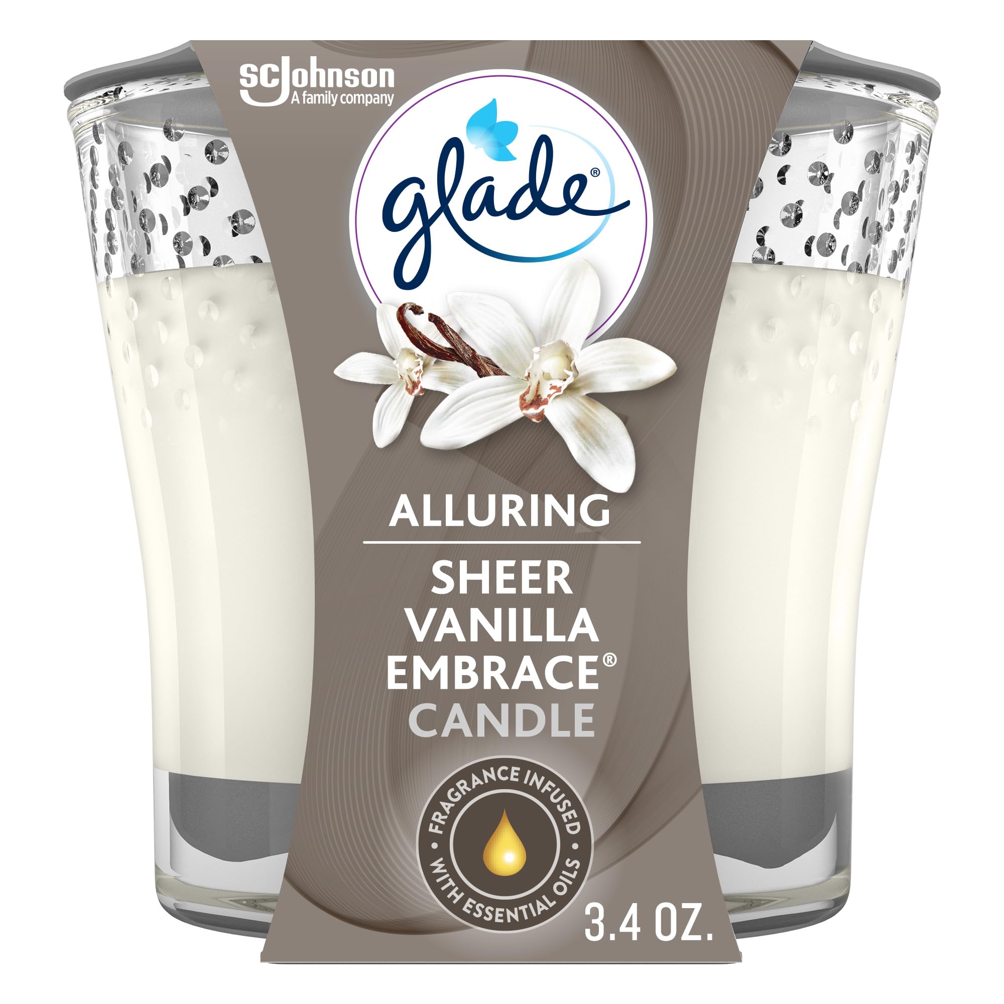 GLADE SHEER VANILLA CANDLE 96G