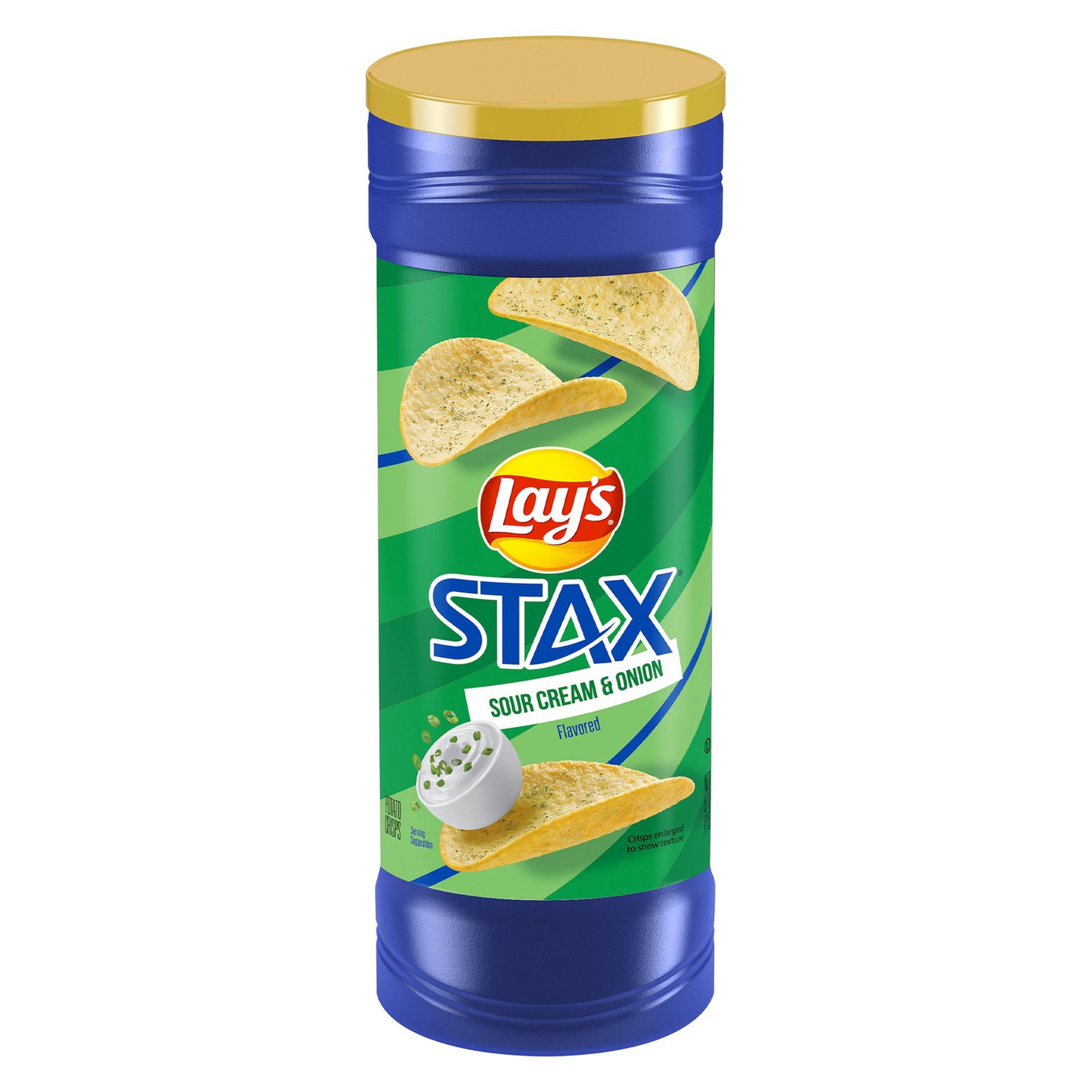 LAYS STAX SOUR CREAM & ONION 155.9G